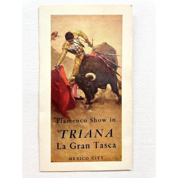 Vintage Event & Menu Vintage Flamenco Show in Triana La Gran Tasca Mexico City - Picture 1 of 6